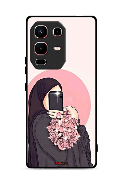 Tolwak غطاء حماية لهاتف Infinix Note 50s، فن التقاط صور سيلفي مع حمل الزهور