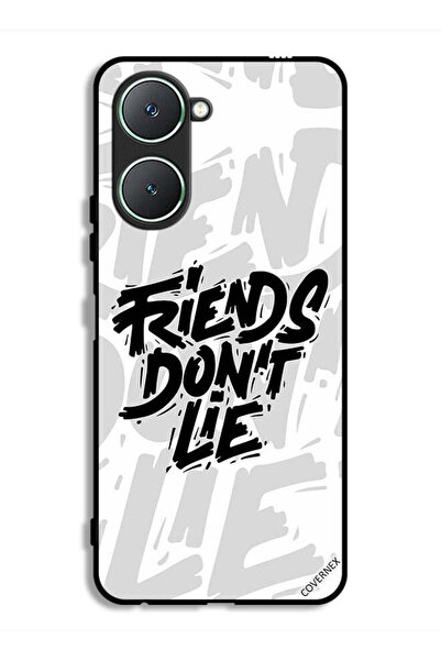 Covernex غطاء حماية لهاتف Vivo Y18i 4G بطبعة "أصدقاء الخط لا يكذبون"