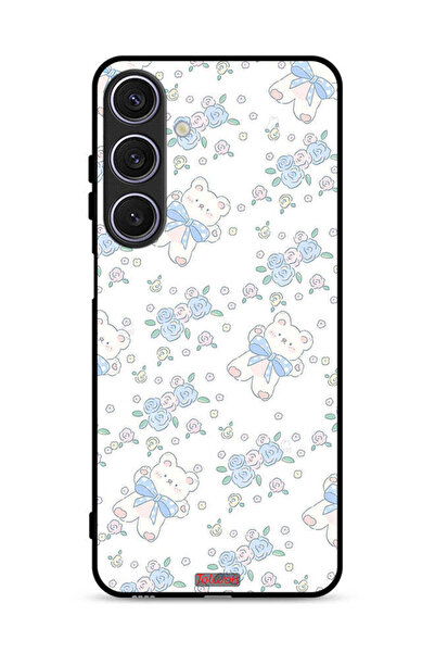 Tolwak غطاء حماية لهاتف سامسونج جالكسي A26 عليه صورة دب تيدي لطيف ورمز زهور