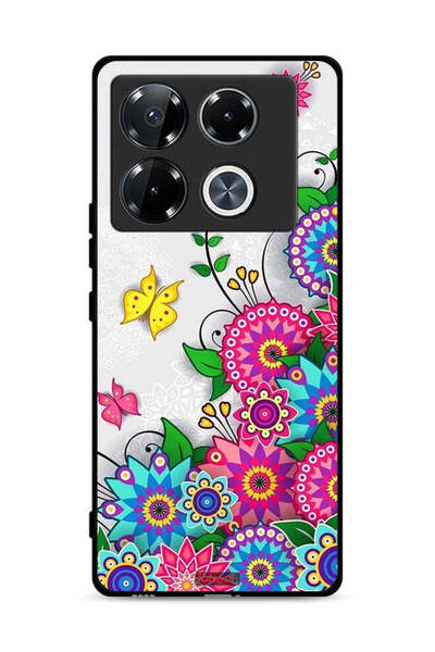 Tolwak غطاء حماية لهاتف Infinix Note 40 Pro Plus 5G بنقشة زهور ماندالا