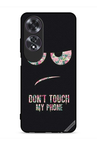 Covernex غطاء حماية لهاتف Oppo A60 مطبوع عليه عبارة "لا تلمس هاتفي"
