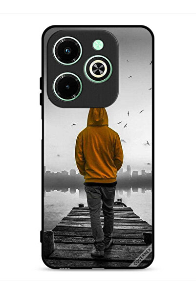 Covernex غطاء حماية لهاتف Infinix Hot 40i 4G بتصميم فتى حزين يمشي