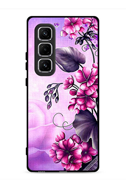 Covernex غطاء حماية لهاتف Infinix Hot 50 Pro 4G بخلفية زهور رومانسية