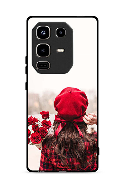 Tolwak غطاء حماية لهاتف Infinix Note 50 Pro 4G يحمل زهورًا