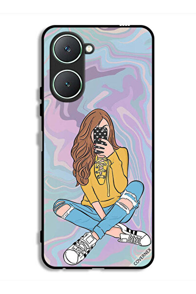 Covernex غطاء حماية لهاتف Vivo Y18i 4G مع صورة فتاة