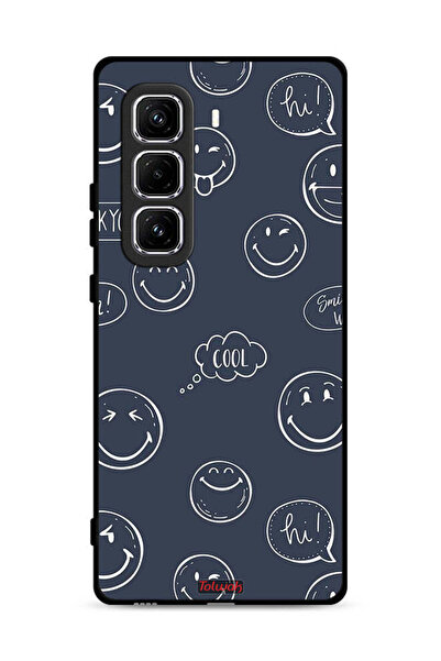 Tolwak غطاء حماية لهاتف Infinix Hot 50 Pro 4G برسومات Cool Faces