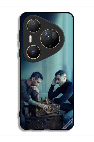 Covernex غطاء حماية فائق لهاتف هواوي بيورا 80 بتصميم ميسي ضد رونالدو يلعبان ا...