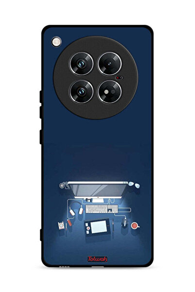 Tolwak غطاء حماية لجهاز Infinix Zero 40 بتصميم فني على شكل مكتب كمبيوتر