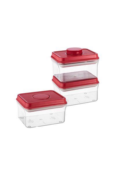 Dania 3-Piece Plastic Food Storage Container Set with Plastic Lid
