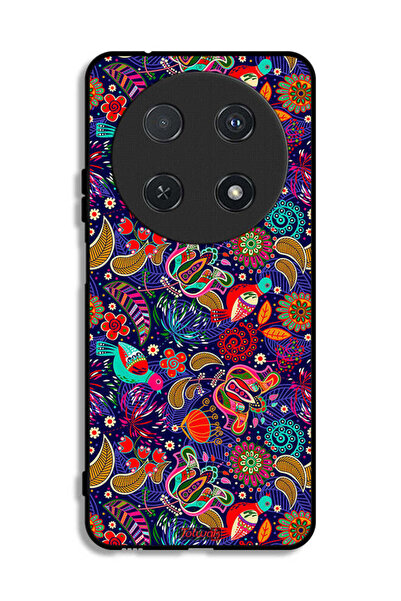 Tolwak غطاء حماية لهاتف هواوي نوفا 13i بنقشة أوراق طيور وزهور ملونة