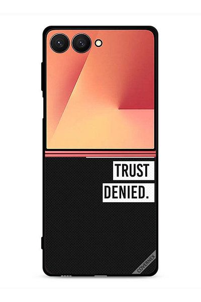 Covernex Samsung Galaxy Z Flip7 Protective Case Cover Apology Accepted Trust Denied