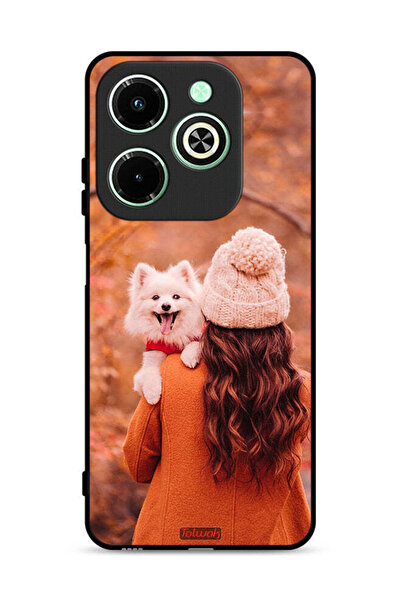 Tolwak غطاء حماية لهاتف Infinix Hot 40i 4G يحمل جروًا