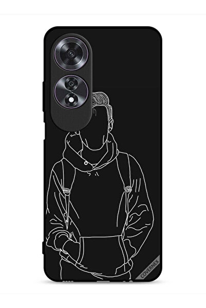 Covernex غطاء حماية لهاتف Oppo A60، رسم لشخصية فتى جاكيت