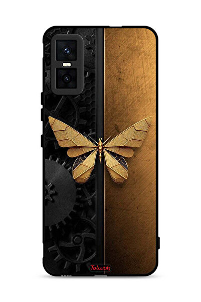 Tolwak غطاء حماية لجهاز Infinix GT 30 Pro بتصميم فراشة فولاذية