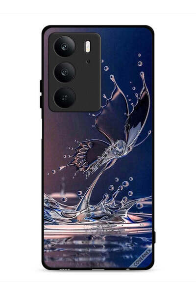 Covernex غطاء حماية لهاتف Realme C75 4G بنقشة قطرات الماء على شكل فراشة