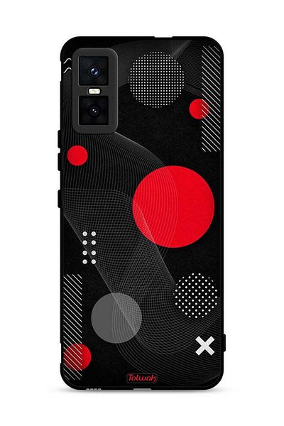Tolwak Infinix GT 30 Pro Protective Case Cover Round And Cross Shape Pattern