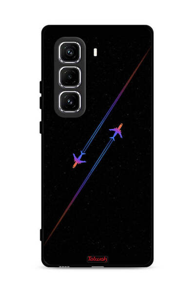 Tolwak غطاء حماية لهاتف Infinix Hot 50 Pro 4G برسومات طائرات