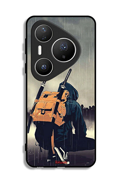 Tolwak غطاء حماية لهاتف هواوي بيورا 80 برو، رسمة سيف ساموراي رقمية