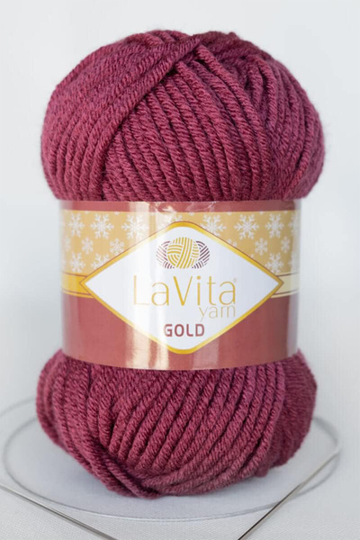 LaVita Yarn Gold Hand Knitting Yarn 100% Acrylic 100Gr (9586 Gül)