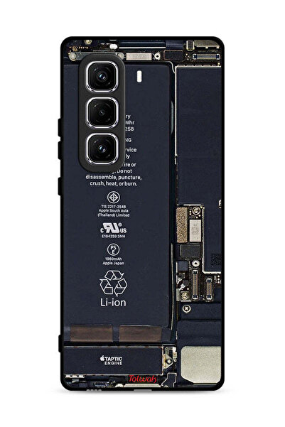 Tolwak غطاء حماية لهاتف Infinix Hot 50 Pro 4G بنمط دائرة الهاتف