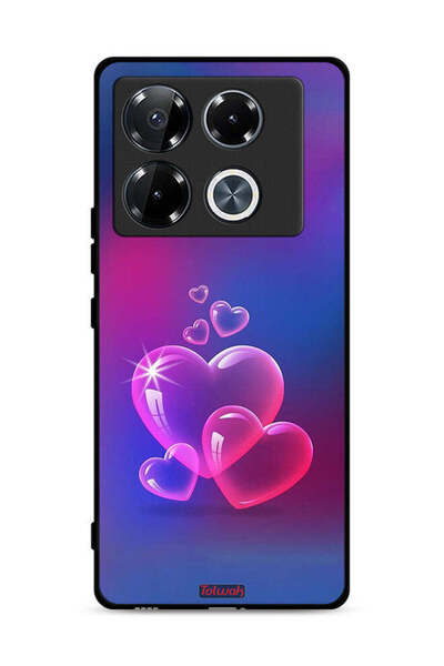 Tolwak غطاء حماية لهاتف Infinix Note 40 Pro 5G بنقشة قلوب الماء