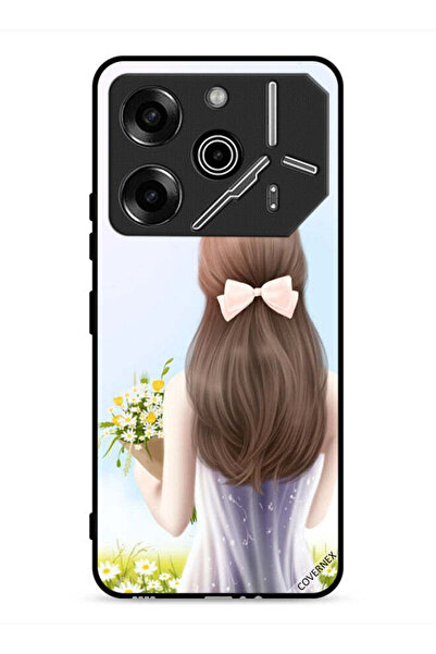Covernex غطاء حماية لهاتف تكنو بوفا 6 برو 5G، فتاة جميلة