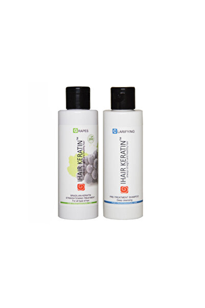 Ihair Keratin Kit tratament keratina Grapes+sampon clarifiant Ihair Keratin 1...