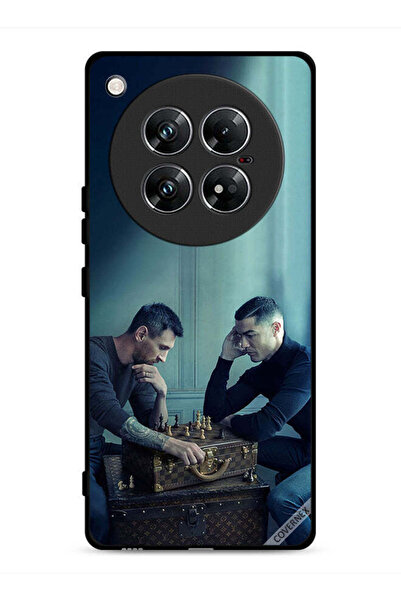 Covernex غطاء حماية لهاتف إنفينيكس زيرو 40 بطبعة ميسي ضد رونالدو يلعبان الشطرنج