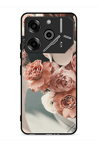 Covernex غطاء حماية لهاتف تكنو بوفا 6 برو 5G، باقة من أزهار الخوخ الجميلة