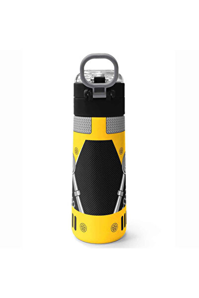 Coral High Yellow Black Robot Patterned Steel Thermos Flask 500 ml 31862