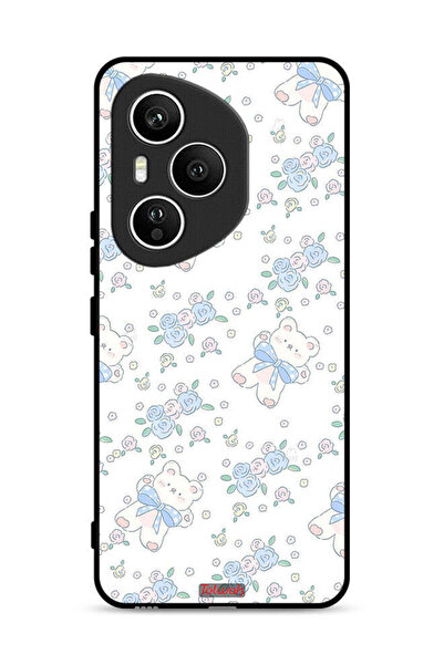 Tolwak غطاء حماية لهاتف Honor 400 Pro مع أيقونة دب تيدي لطيف وزهور