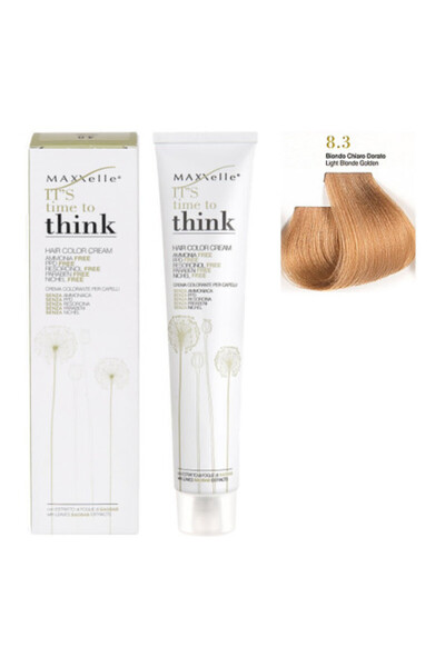 Maxxelle Light golden blonde 8.3 Ammonia-free hair dye with argan oil Think 100 ML