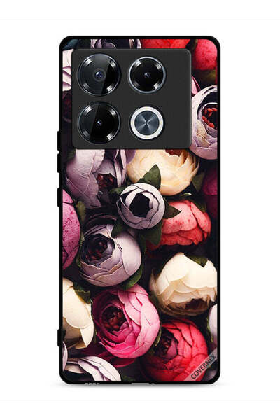 Covernex غطاء حماية لهاتف Infinix Note 40 Pro 5G بلون وردي داكن مخروطي