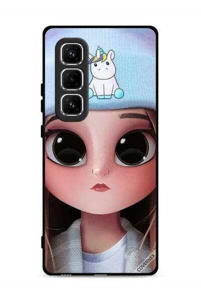 Covernex Infinix Hot 50 Pro 4G Protective Case Cover Cute Unicorn Girl
