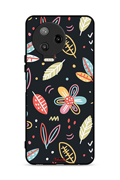 Tolwak غطاء حماية لهاتف Infinix Note 12 Pro 4G بطبعة زهور وأوراق تجريدية