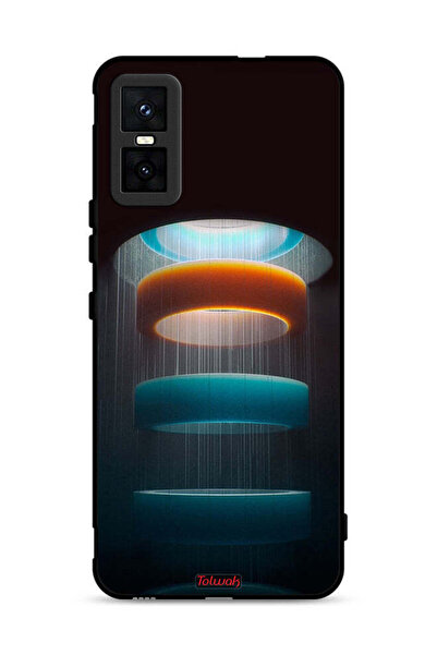 Tolwak غطاء حماية لهاتف Infinix GT 30 Pro بنمط حلقات فنية