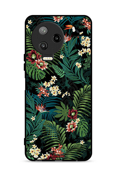 Tolwak غطاء حماية لهاتف Infinix Note 12 Pro 4G بنقشة أوراق استوائية