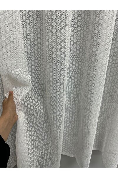 SURA Petek Üstü Mutfak Perdesi 1/2,5 Orta Pile Tül Perde Ütü İstemez Kırışma ...