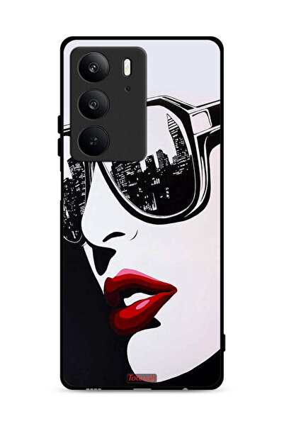 Tolwak غطاء حماية Realme C75 4G بوجه فتاة فن تجريدي