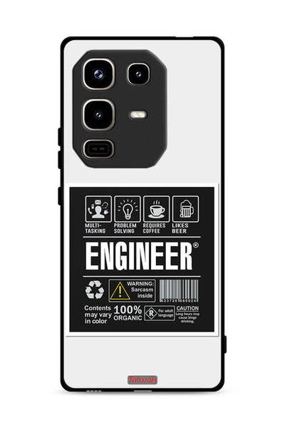 Tolwak غطاء حماية لهاتف Infinix Note 50 Pro 4G بملصق مهندس