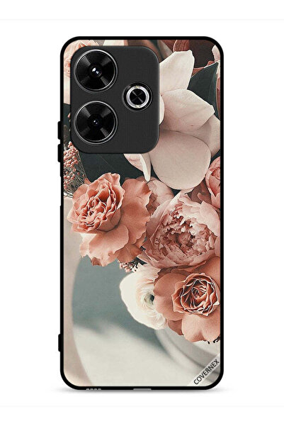 Covernex غطاء حماية لهاتف شاومي ريدمي 13 4G، باقة من أزهار الخوخ الجميلة