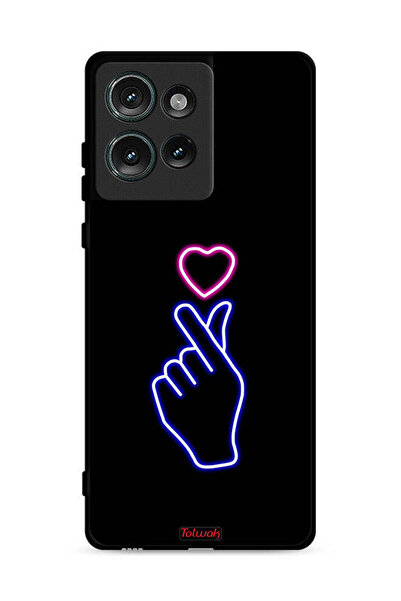 Tolwak غطاء حماية لهاتف موتورولا إيدج 50 بنقشة قلب سناب