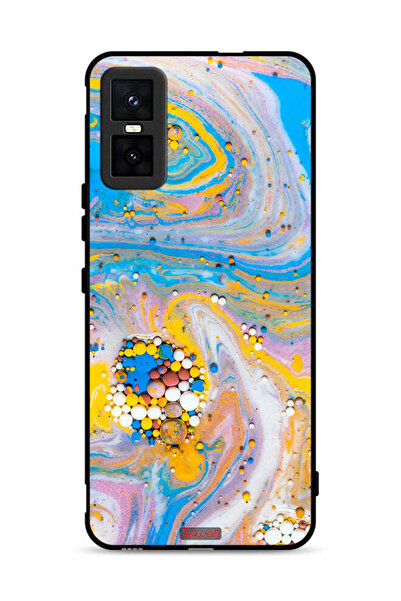 Tolwak غطاء حماية لهاتف Infinix GT 30 Pro بنقشة جواهر ملونة تجريدية