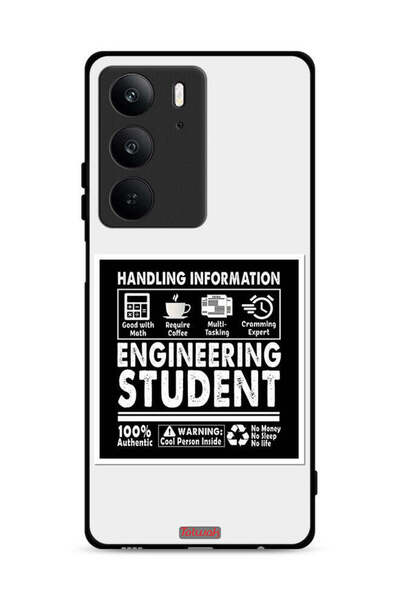 Tolwak غطاء حماية لهاتف Realme C75 4G، ملصق طالب هندسة