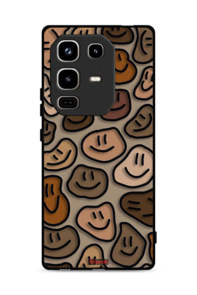 Tolwak غطاء حماية لهاتف Infinix Note 50 Pro 4G برسومات وجوه مبتسمة