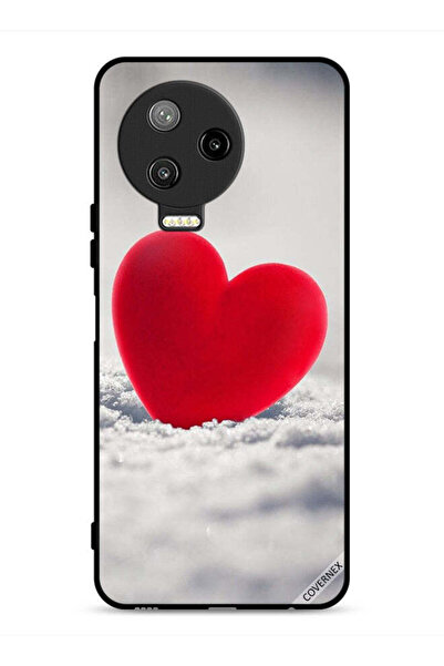 Covernex غطاء حماية لهاتف Infinix Note 12 Pro 4G بتصميم قلب أحمر جميل