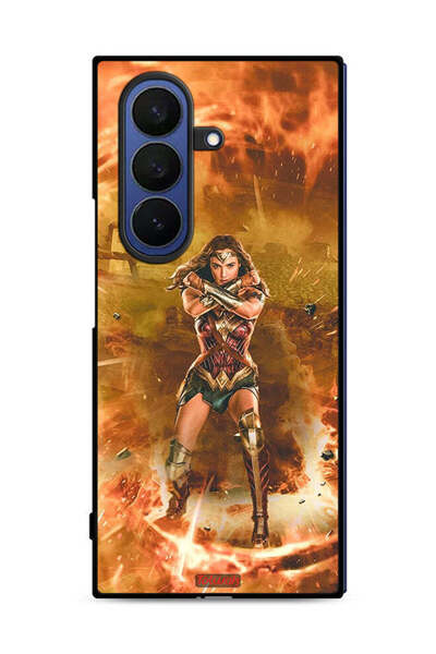 Tolwak غطاء حماية لهاتف Samsung Galaxy Z Fold7 بتصميم Wonder Women