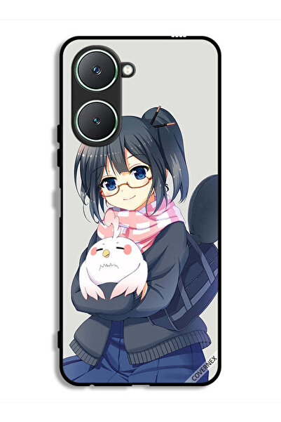 Covernex غطاء حماية لهاتف Vivo Y18i 4G برسومات فتاة تحمل حيوانًا أليفًا