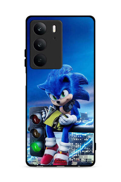 Tolwak غطاء حماية لهاتف Realme C75 4G بطباعة Sonic Reading