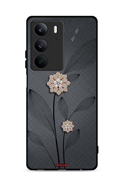 Tolwak Realme C75 4G Protective Case Cover Diamond Flowers Art